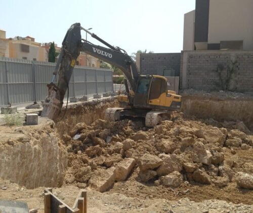 construction site digging