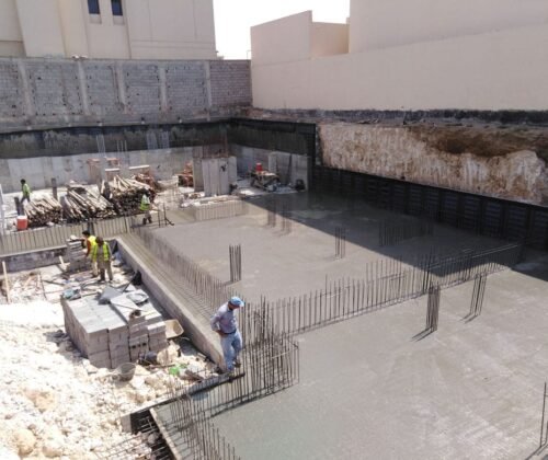 Structural works for luxury villa construction