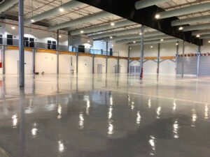 bayx hall corridor- commercial building construction KAEC