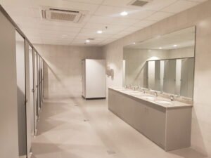 Bayx washroom finishes by falcon constructions