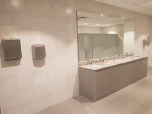 Bayx washroom finishes by falcon constructions
