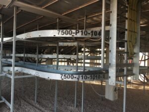 Cable Tray Installed at a construction site