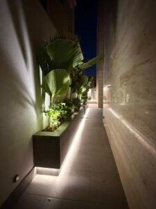 ESANAD Villa outdoor night view