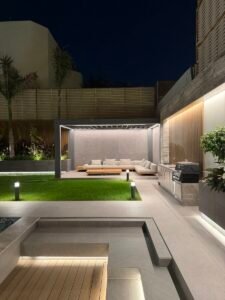 ESNAD lawn and sitting area