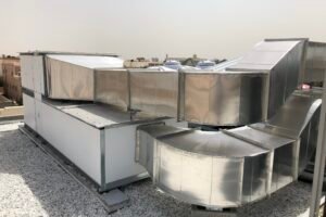 Rooftop HVAC ducting and ventilation system