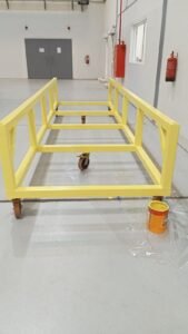 Yellow steel Movable Stand structure