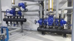 Mechanical piping system with valves and pumps