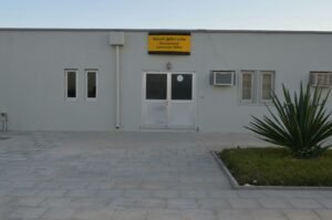 Navy base building entrance with clean exterior finish ,jeddah