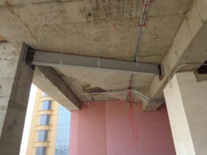 Steel Structure Support at Mariotte Hotel by Falcon Construction